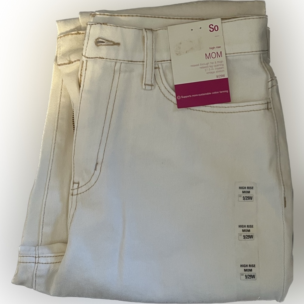 Brand new with tags So MOM high-rise jeans size 9